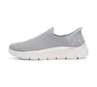 Skechers Go Walk Flex Sunset Rose - Tenis sin Cordones para Mujer, Gris/Lavanda, 38.5 EU