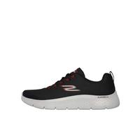 Skechers Go Walk Flex Vespid Zapatillas para Hombre, Black and Red Textile, 42 EU