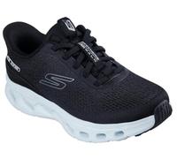 Skechers Go Walk Glide-Step 2.0 Nessa, Zapatillas Mujer, Black Textile/Lt.Blue Trim, 40 EU