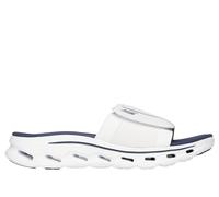 Skechers GO WALK Glide-Step 2.0 Sandal - Conroe en Blanco/Navy, talla 39.5, Vegan