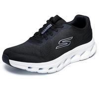 Skechers GO Walk Glide-Step 2.0 VIC - Tenis para Hombre, Tela Negra/Borde Blanco, Talla 10.5