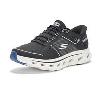 Skechers Go Walk Glide Step 2.0 Zalor Hands Free Slip-ins, Zapatillas Hombre, Negro Blanco, 44 EU