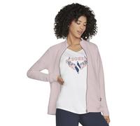 Skechers Go Walk Hoodless Hoodie Jacket Chaqueta, Dawn Pink, XL para Mujer