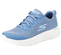 Skechers GO Walk, IR A Caminar Flex Viva Mujer, Blue Textile/Trim, 43 EU