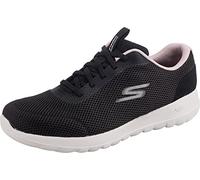 Skechers GO WALK JOY LIGHT MOTION, Zapatillas para Mujer, Black Textile/Pink Trim, 37 EU