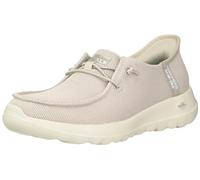 Skechers Go Walk Joy Moc - Zapatillas informales tipo mocasín para mujer, sin cordones, diseño de manos libres, gris topo, 39.5 EU