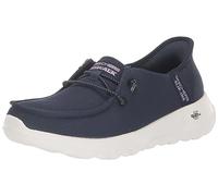Skechers Go Walk Joy Moc - Zapatillas Informales Tipo mocasín para Mujer, sin Cordones, fáciles de calzar sin Usar Las Manos, Azul Marino/Lavanda, 37.5 EU