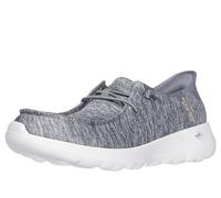 Skechers Go Walk Joy Moc - Zapatillas Informales Tipo mocasín para Mujer, sin Cordones, fáciles de calzar sin Usar Las Manos, Gris, 8 Wide