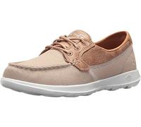 Skechers Go Walk Lite Coral, Náuticos Mujer, Natural, 38 EU
