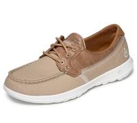 Skechers Go Walk Lite Coral, Náuticos Mujer, Natural, 39 EU