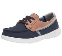 Skechers GO WALK LITE CORAL, Náuticos para Mujer, Navy Textile/ White Trim, 38 EU