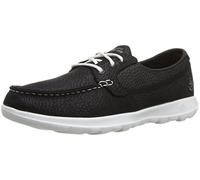Skechers Go Walk Lite-Eclipse, Náuticos Mujer, Black/White, 40 EU