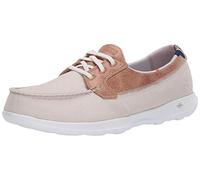 Skechers Go Walk Lite Playa Vista, Náuticos Mujer, Beige, 39 EU