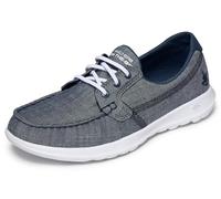 Skechers Go Walk Lite - Zapatos náuticos para Mujer, Marino, 7.5 Wide
