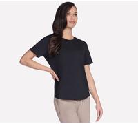 Skechers GO WALK Luxe Rib camiseta en Negro, talla Grande