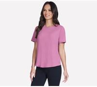 Skechers GO WALK Luxe Rib camiseta en Rose, talla 2XL