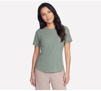 Skechers GO WALK Luxe Rib camiseta en Taupe/Oliva, talla Pequeña