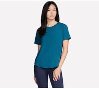 Skechers GO WALK Luxe Rib camiseta en Teal, talla Media