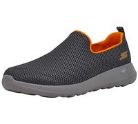 Skechers Go Walk MAX Athletic Air Mesh - Zapatos Deportivos para Caminar para Hombre, Carbón/Anaranjado, 11.5