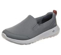 Skechers Go Walk MAX Clinched-Athletic Mesh Double Gore Slip on Walking Shoe, Zapatillas para Caminar Hombre, Gris Borgoña, 45 EU X-Ancho