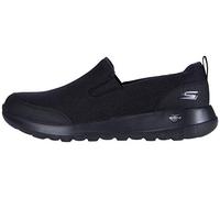 Skechers GO WALK MAX CLINCHED, Zapatillas para Hombre, Black Textile /Black Trim, 44 EU