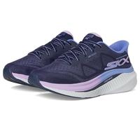 Skechers Go Walk MAX - Tenis Deportivos para Mujer con amortiguación de Arco, Tela Azul Marino con Ribete Lavanda, 36 EU