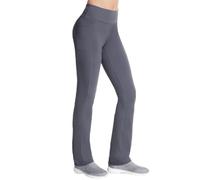 Skechers Go Walk - Pantalón de cintura alta para mujer, elástico en 4 direcciones, absorbe la humedad, cintura en capas, Gris carbón, XS Alto