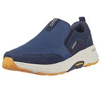 Skechers Go Walk - Tenis Deportivos de Senderismo para Hombre con Espuma viscoelástica refrigerada por Aire, Azul Marino y Amarillo, 43 EU