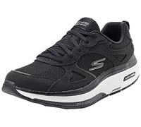 Skechers Go Walk Workout Walker, Zapatillas Mujer, Cuero Negro y Textil Blanco, 40 EU