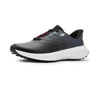 Skechers Zapatos de golf GO – Sintéticos, con cordones, sin pinchos, Negro/Blanco Talla 8.5