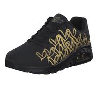 Skechers Golden Heart, Zapatillas Mujer, Negro/Dorado, 37 EU