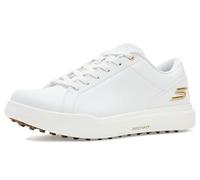Skechers Waterproof Relaxed Fit: GO GOLF Drive 6 en Blanco/Oro, talla 36