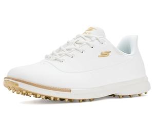 Skechers Golf Jasmine - Tenis de Golf Impermeables para Mujer, Blanco/Dorado, 38 EU
