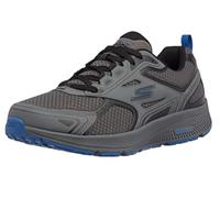 Skechers Gorun Consistent-Athletic Workout Running Walking Shoe Sneaker with Air Cooled Foam, Zapatillas Hombre, Gris Oscuro y Azul, 42.5 EU X-Ancho