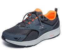 Skechers Gorun Consistent-Athletic Workout Running Walking Shoe Sneaker with Air Cooled Foam, Zapatillas Hombre, Gris/Naranja, 8.5 X-Wide