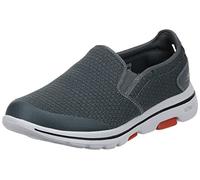 Skechers Gowalk 5-Elastic Stretch Athletic Slip-on Casual Loafer Walking Shoe, Zapatillas Hombre, Carbón Vegetal, 42.5 EU X-Ancho