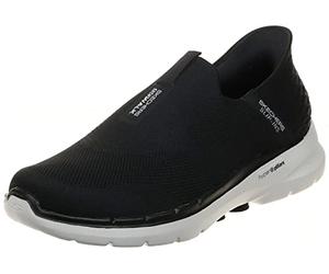 Skechers Gowalk 6 Slip-ins - Zapatos Deportivos para Caminar sin Cordones para Hombre, Tenis Casuales con Espuma viscoelástica, Black, 47 EU