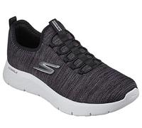 Skechers Gowalk Flex-Athletic Slip-on Casual Walking Shoes with Air Cooled Foam Sneakers, Zapatillas Hombre, Black Textile/White Trim, 42.5 EU