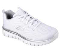 Skechers Graceful - Get Connected en Blanco/Plata, talla 35.5, Vegan