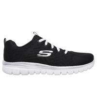 Skechers Graceful - Get Connected en Negro/Blanca, talla 41, Vegan