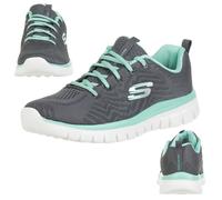 Skechers GRACEFUL GET CONNECTED Mujer Zapatos para Fitness Peso Ligero Gris