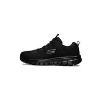 Skechers Graceful Get Connected Regular, Zapatillas Mujer, Black Mesh Trim, 36 EU
