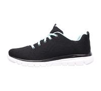 Skechers Graceful Get Connected Regular, Zapatillas Mujer, Black Mesh Turquoise Trim, 36 EU