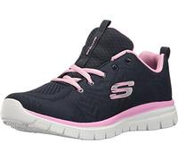 Skechers Graceful Get Connected Regular, Zapatillas Mujer, Navy Mesh Pink Trim, 36.5 EU