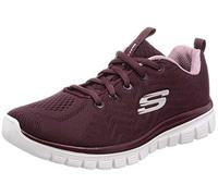 Skechers Graceful Get Connected, Zapatillas Mujer, Wine Mesh/Lavender Trim, 39 EU