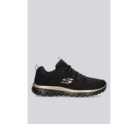 Skechers Graceful Get Connected Regular, Zapatillas Mujer, Black Mesh Rose Gold Trim, 39 EU