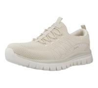 Skechers Graceful Picture, Zapatillas Mujer, White, 39 EU