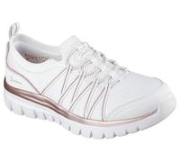 Skechers Graceful Purecrush, Zapatillas Mujer, White Rose Gold Knit, 36 EU