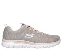 Skechers Graceful - Twisted Fortune en Natural/Coral, talla 39.5, Vegan
