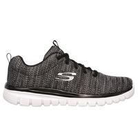 Skechers Graceful - Twisted Fortune en Negro/Blanca, talla 41, Vegan